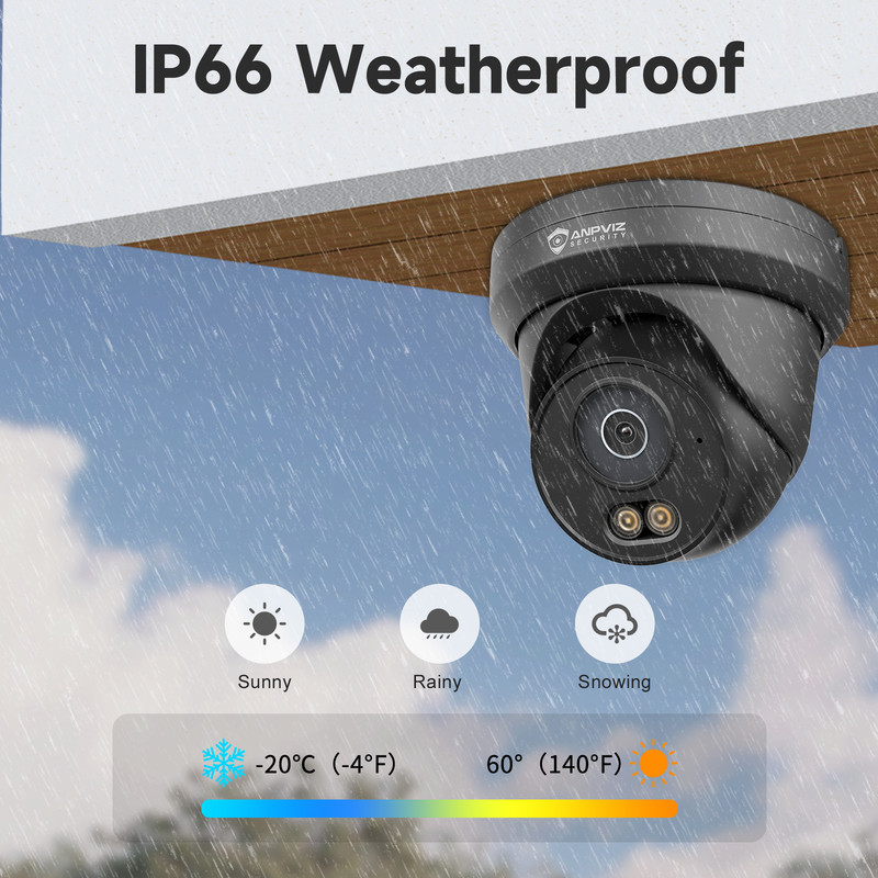 Anpviz 2Pcs 4K 8MP PoE IP Camera Color Night Vision Outdoor/Indoor Metal Housing gallery