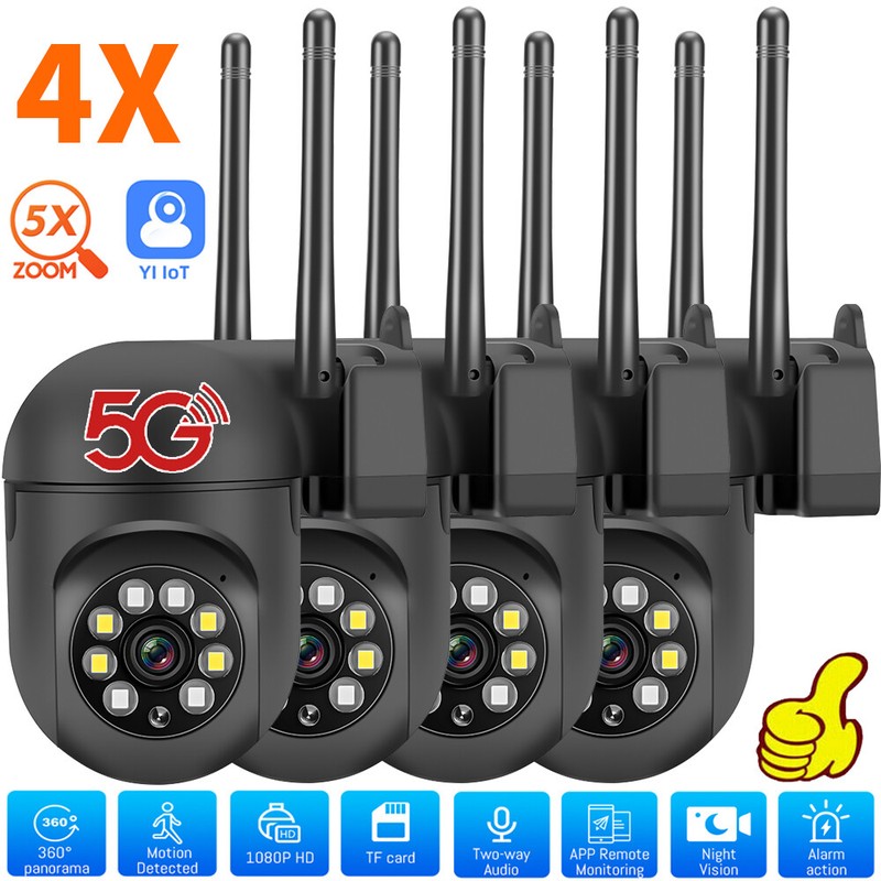 1080P 5G WiFi Camara De Seguridad HD Inalambrica 360° Con Audio y Video Interior