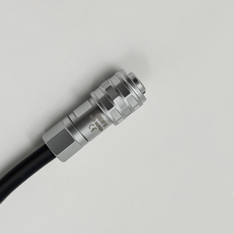 Type C USB C PD to Weipu 2 Pin Female Coiled Power Cable Fits BMPCC 4K/6K 39" gallery
