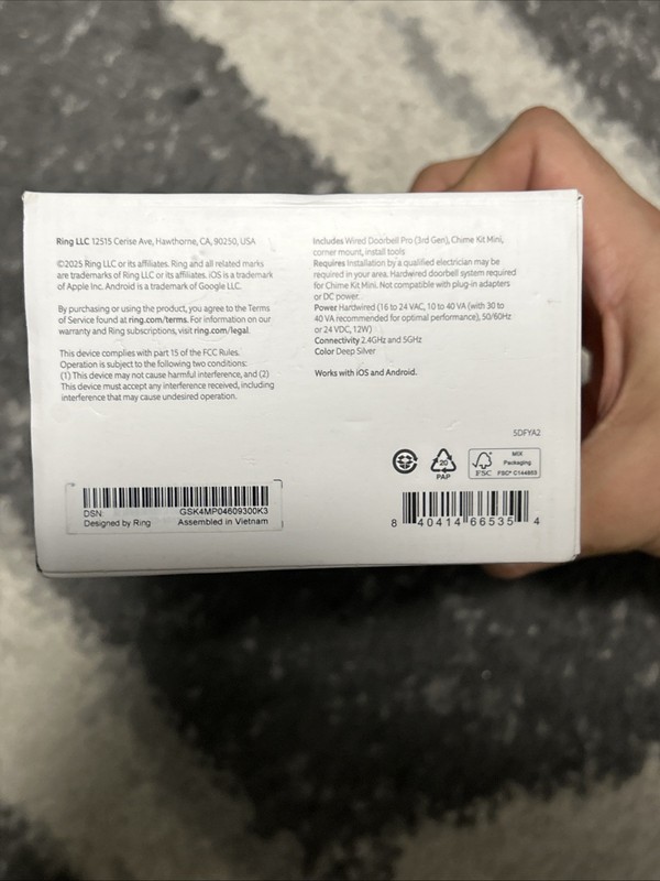 Ring Wired Doorbell Pro 4K (Newest Model) (3rd Gen), New gallery