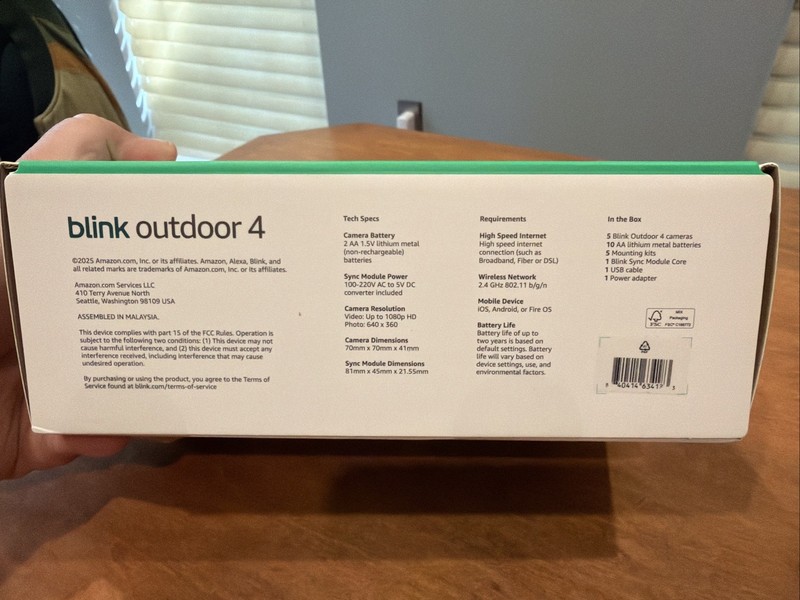NEW! Blink Outdoor 4 Wireless HD Smart 1080p Security Camera - 5 Camera System gallery