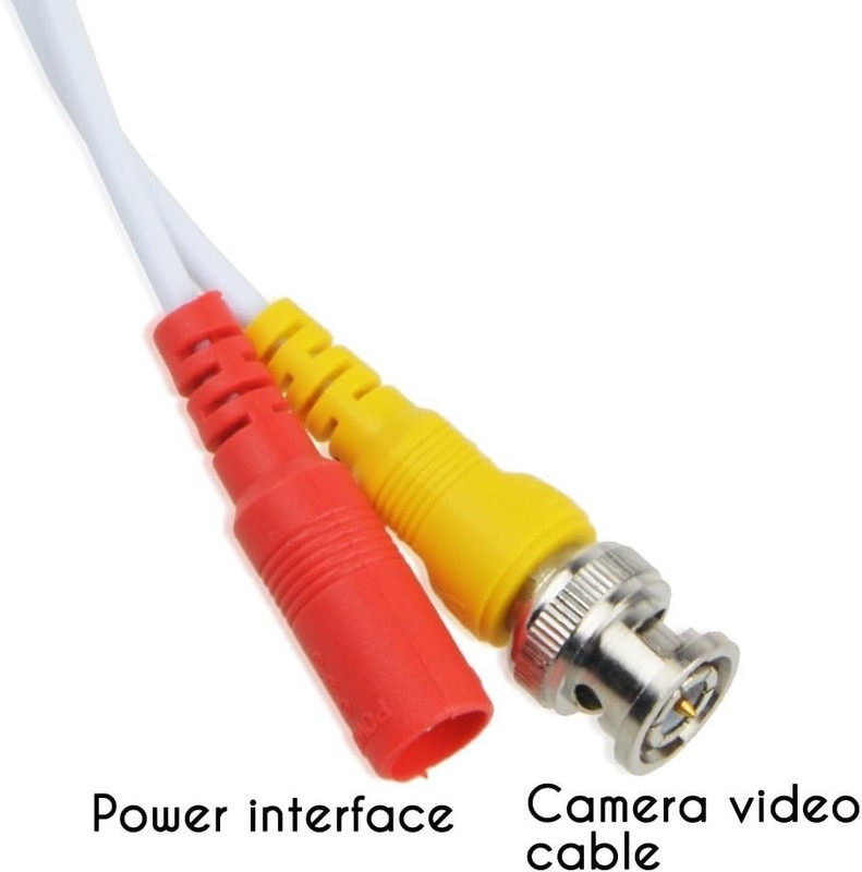 2-Pack High-Quality 25ft BNC Cables - Weatherproof Power for Security Cameras gallery