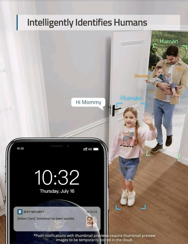 eufy Indoor Cam • Pan & Tilt, 2K Resolution • On-Device AI Home Protection • New gallery