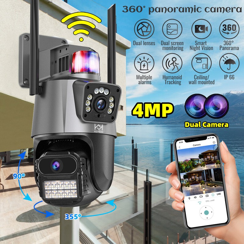 2PCS Camara De Seguridad Inalambricas Para Exterior Con Vision Nocturna y Audio gallery