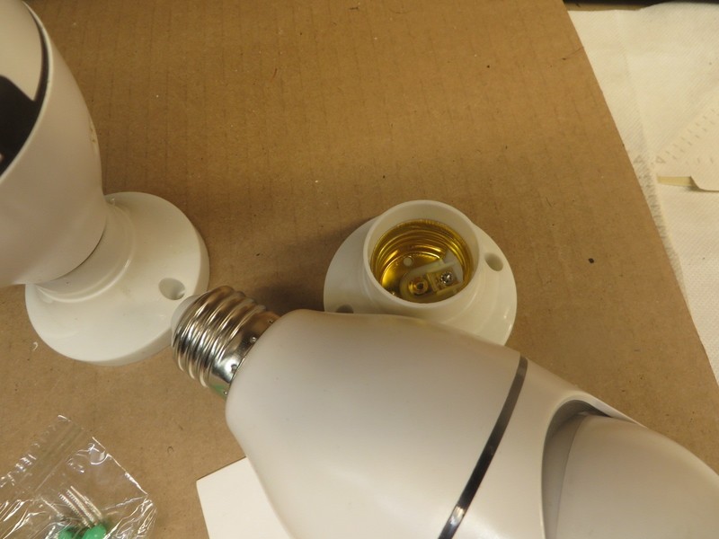 VIDEO WI FI CAMERA SET of 2 JXL CAM LAMP SOCKET BASE NEW LIGHT BULB CAMERAS 360 gallery