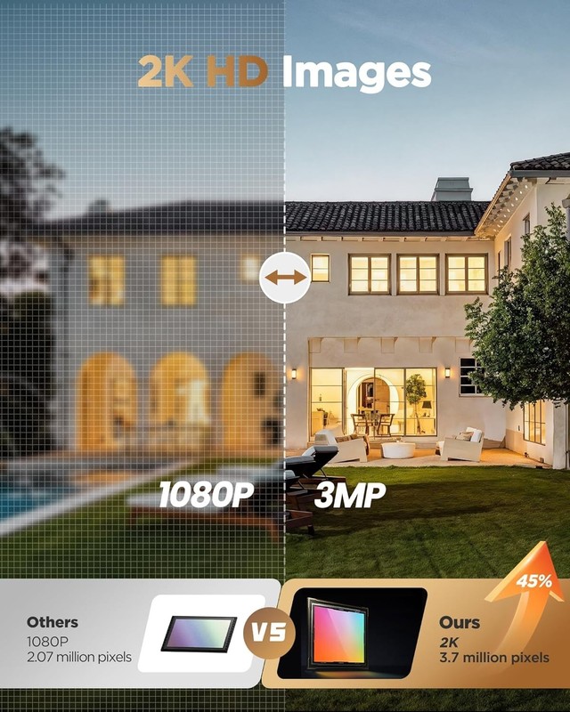 High-Definition 2K Wireless Security Camera with Multi-Alarm System for Outdoors gallery
