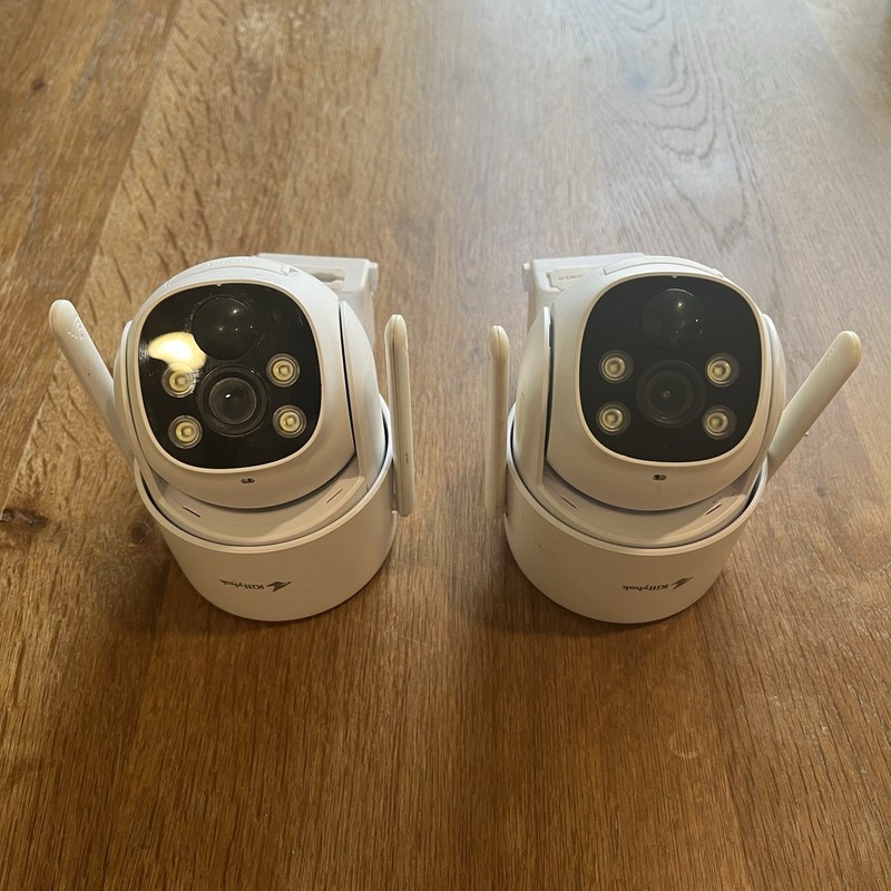 2 pack of wireless security cameras | KittyHok brand 2K FHD BY4 gallery