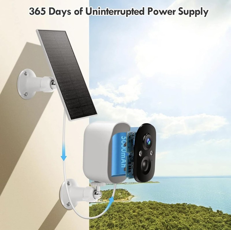 VicoHome Solar Camera Outdoor Wireless – Security Monitoring 2K Battery-Power... gallery