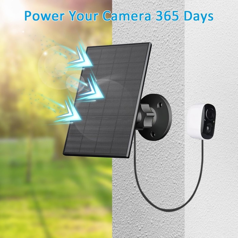 Waterproof 2W Solar Charger for USB Cameras - 360° Adjustable Mount gallery