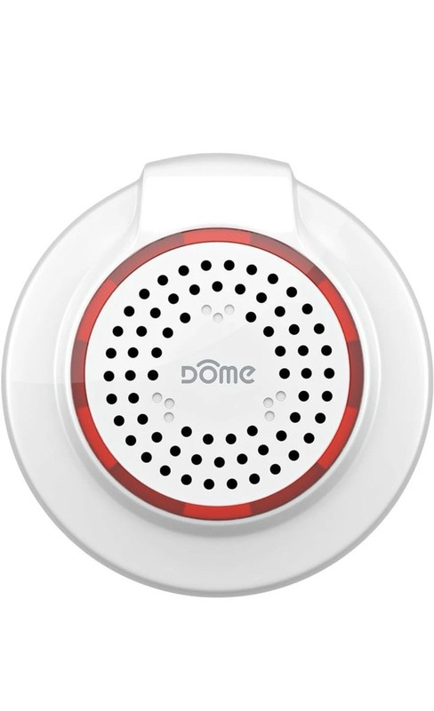Dome Home Automation Wireless Z-Wave Battery-Powered Home Security Siren and …