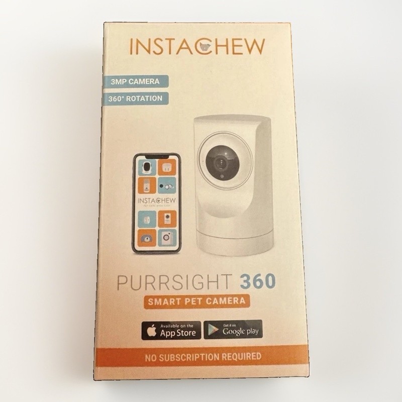 Instachew HD Camera 3 MP, Purrsight Mini 5G, Smart Pet Camera