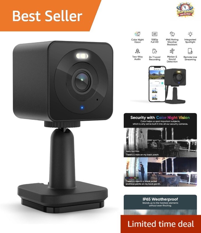 Two-Way Audio Smart Camera with Local Recording – Perfect for Home Surveillance