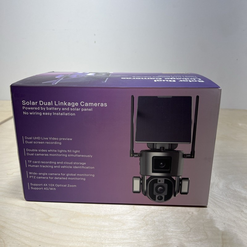 ULTRA HD 4K WIFI Dual Security Camera Remote PTZ Monitoring LIVE Night Vision