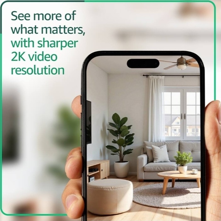 blink mini 2k+ clarity plus enhanced audio camera indoor/outdoor (White) gallery