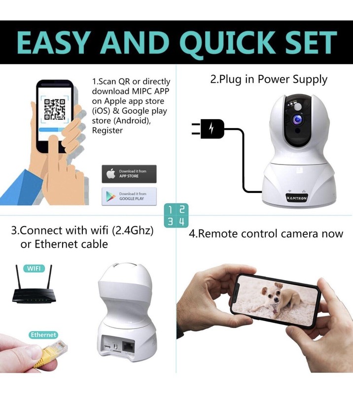 1080P WiFi IP Home Camera, Tovendor 022-002 Wireless Security System gallery