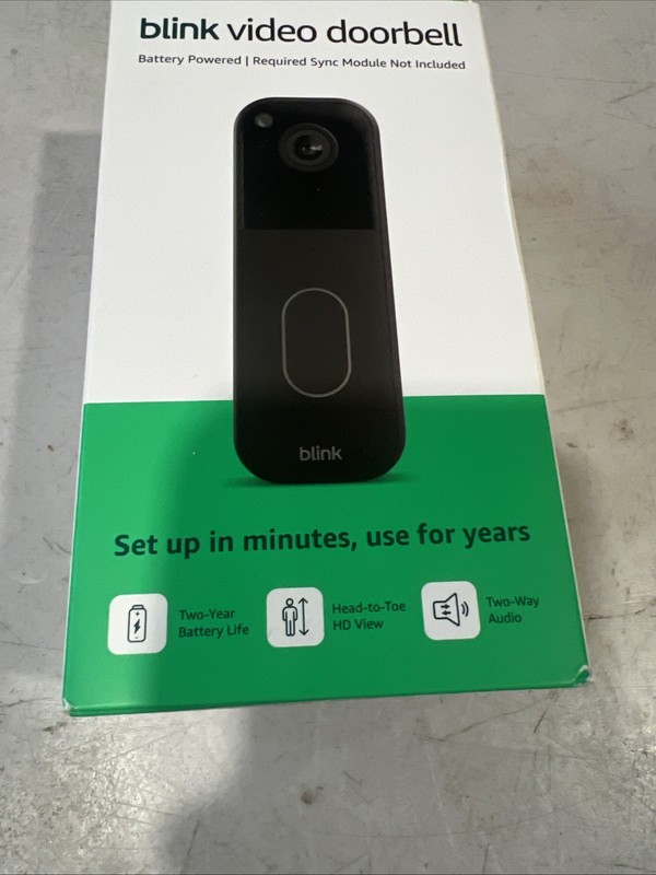 Blink Wireless Video Doorbell 2nd Gen Newest Model Black HD, NEW/SEALED gallery