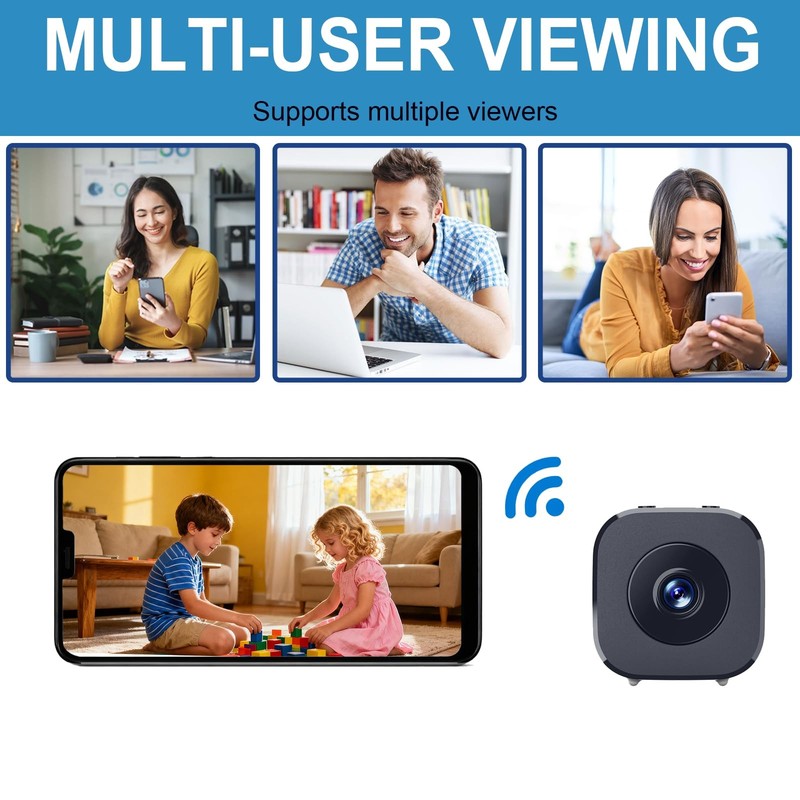 Mini Security Camera, 1080P HD WiFi Home Indoor Outdoor Camera for Baby/Pet/N... gallery