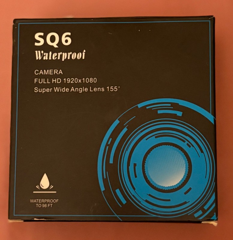 SQ6 Waterproof Camera Full HD Camera Super Wide Angle Lens 155° Mini DV