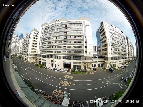Real HD 5MP TVI Analog Camera 180° Wide Viewing Angle Fisheye Dome BNC Camera gallery