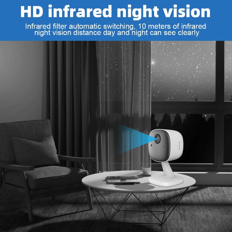 Mini Compact Indoor Smart Security Camera 1080P Video Night Vision Surveillance gallery