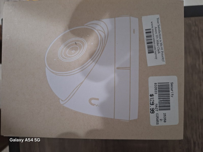 Ubiquiti UniFi Protect G5 Turret Ultra Camera White UVC-G5-Turret-Ultra