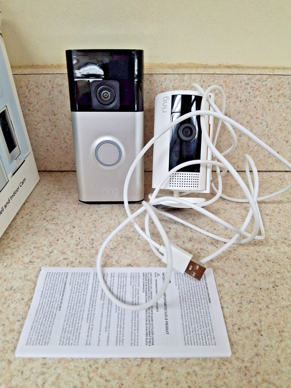 Ring Starter Set with Battery Doorbell and Indoor Cam: Security Wi-Fi System A1 gallery