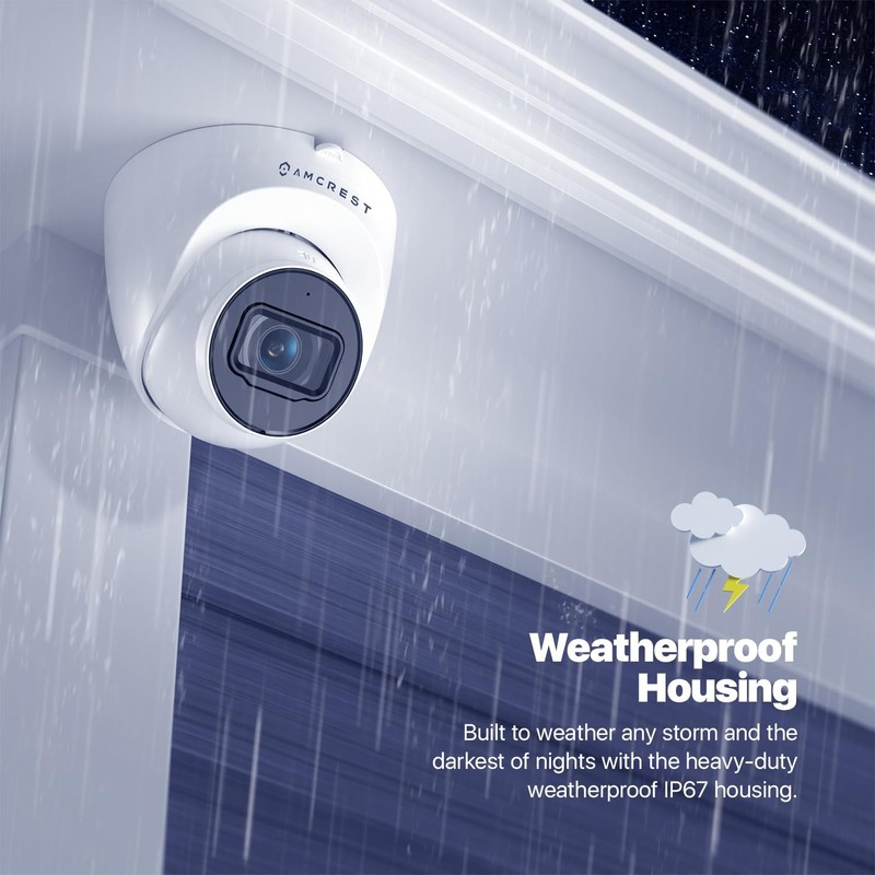Amcrest UltraHD 4K (8MP) Outdoor Security IP Turret PoE Camera, 3840x2160, 98ft gallery