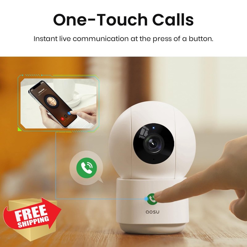 aosu 2K Indoor Security Camera 1 Pack gallery
