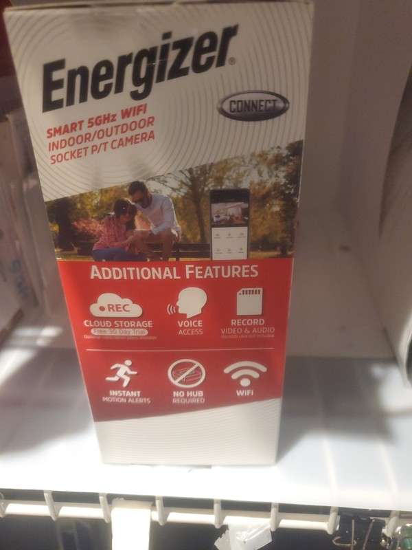 NEW Energizer Smart WIFI Indoor Outdoor Socket P/T Camera 2K Alexa Google Home gallery