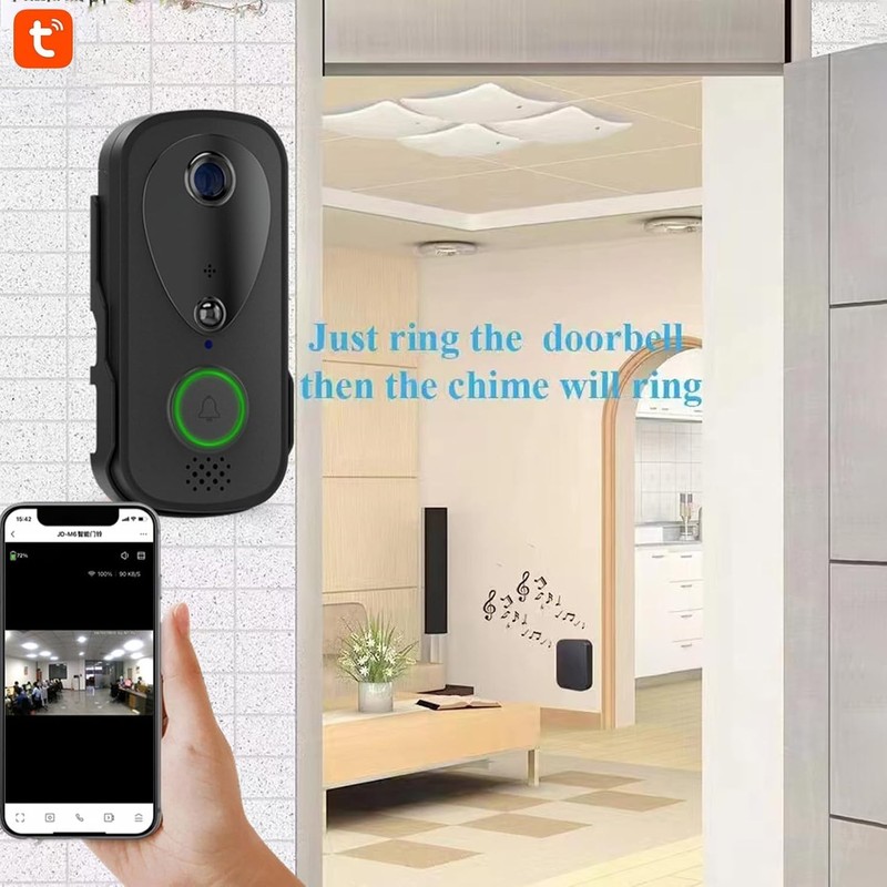Wireless Smart Doorbell 1080P Camera Dual Band WiFi Night Vision Two-Way Audio gallery