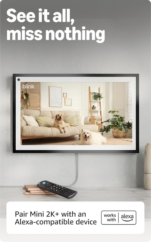 Blink Mini 2K+ Compact Plug-In Security Camera 2K Video Resolution Color Night gallery