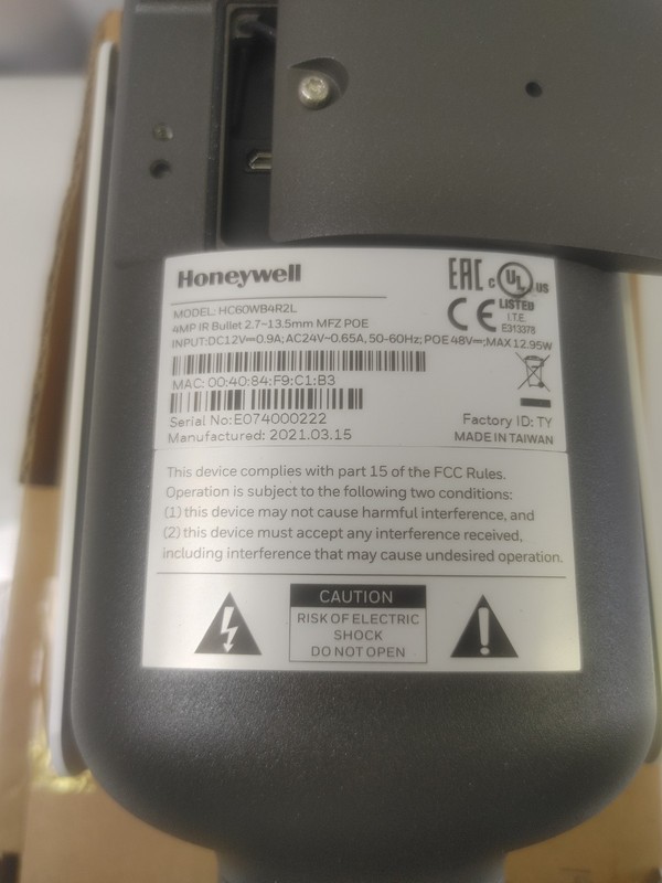 Honeywell HC60WB4R2L 4MP Infrared Bullet Security Camera gallery