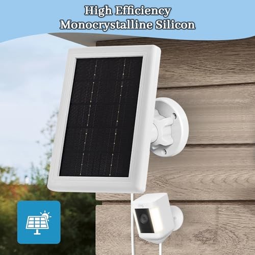 Ring Camera Solar Panel Charger,5W Solar Charger Compatible 2 Pack 5W White gallery