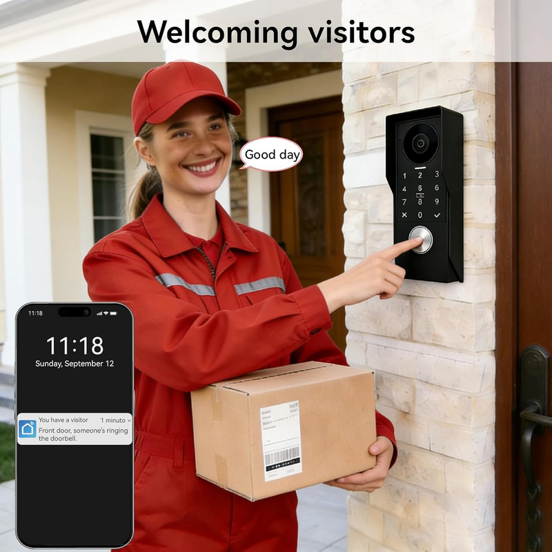 Video Door Intercom 2-Wired with 7" Monitor and HD Camera gallery