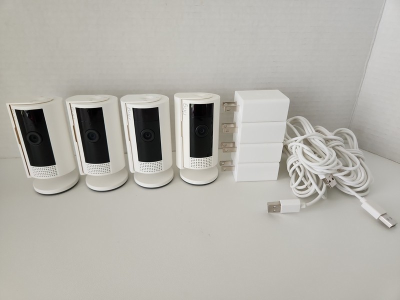 Lot of 4 Ring Indoor Cam 2nd Gen 1080p Security Camera – Used – Model 5F72E9