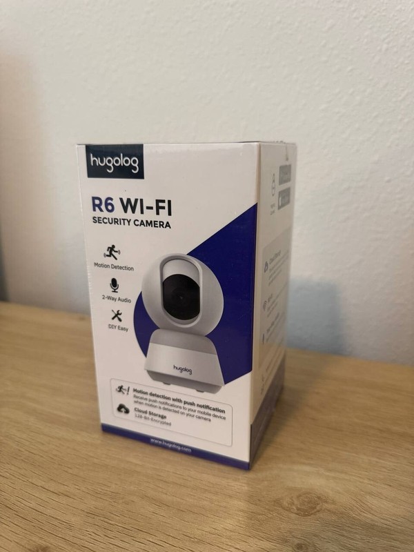 Hugolog 3K 5MP Indoor Pan/Tilt Security Camera HU-PWR6P-W – White