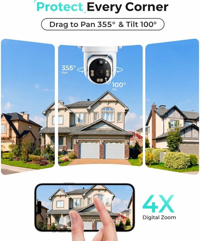 Outdoor Security Camera Bundle - Built-in SIM, Motion Sensor, No WiFi Needed gallery