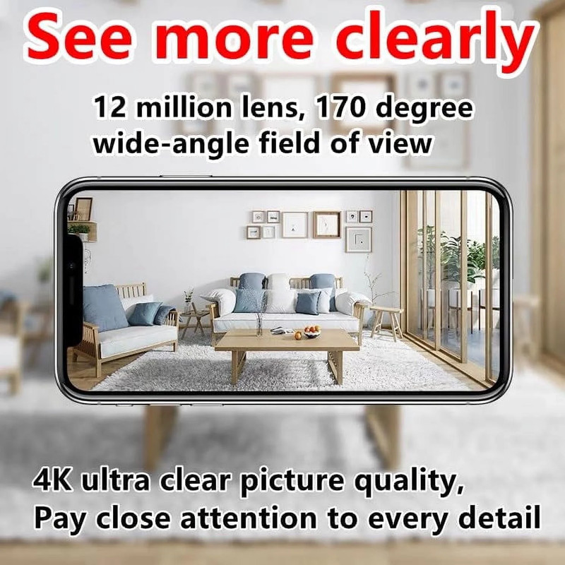 2PC Wireless Wifi Security Camera Home Indoor Outdoor Camera House Cam 1080P Car gallery