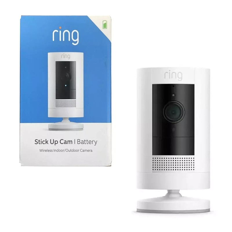 Ring Stick Up Indoor/Outdoor Wire Free 1080p Security Camera -White NEW & SEALED