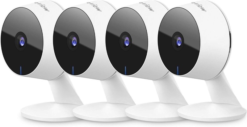 4 Camaras De Seguridad Wifi Exterior 1080P Inalambrica Con Vision Nocturna Video
