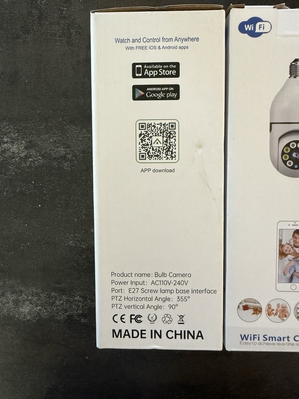 WiFi Smart Camera Bulb with LED Lights Set Of 2. gallery