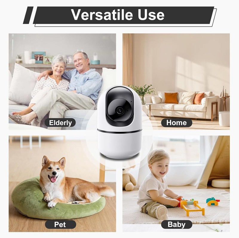 Camara De Seguridad Wifi Inalambrica Para Interior Casa Cuarto De Bebe Con Audio gallery