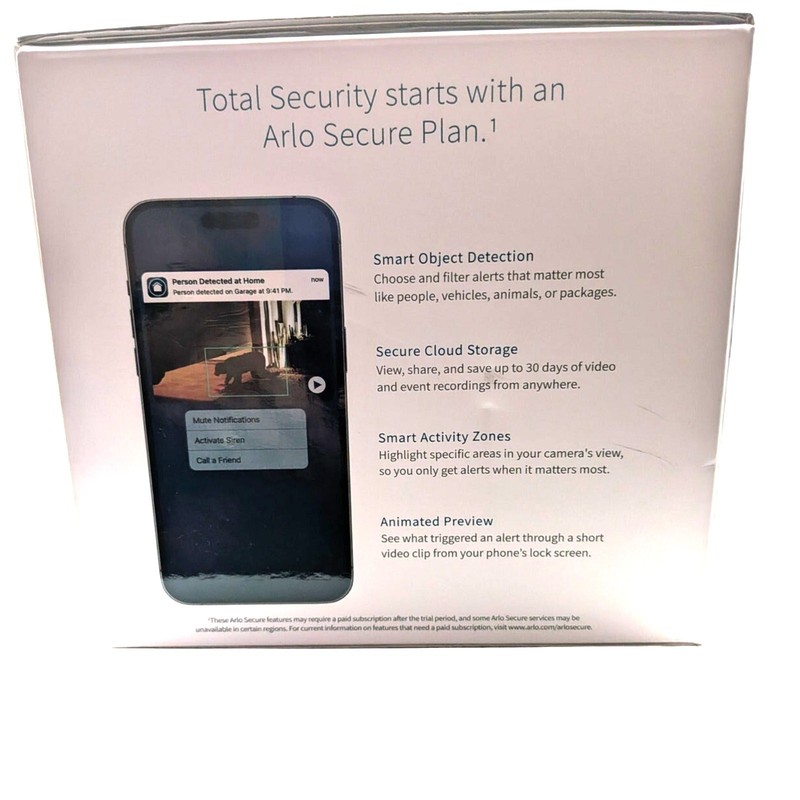 ARLO Pro 5S 2K Outdoor Cameras 4 Pack White Dual Band WiFi Color Night Vision gallery