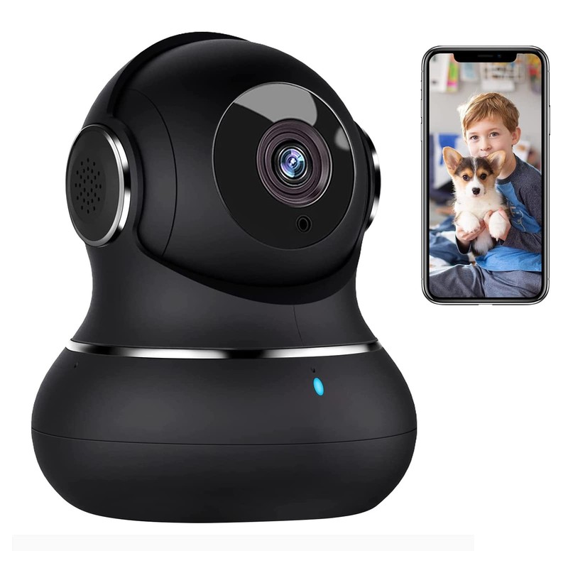 Camara De Seguridad 2K Para Interiores Con Vision Nocturna Y Audio Pro