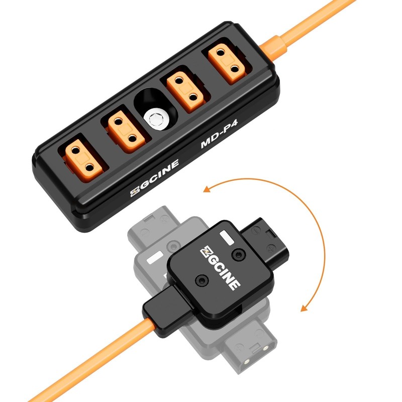 DTap to 4 DTap Splitter Cable Power Hub 14.8V 150W 10A MDP4 VMount 60cm