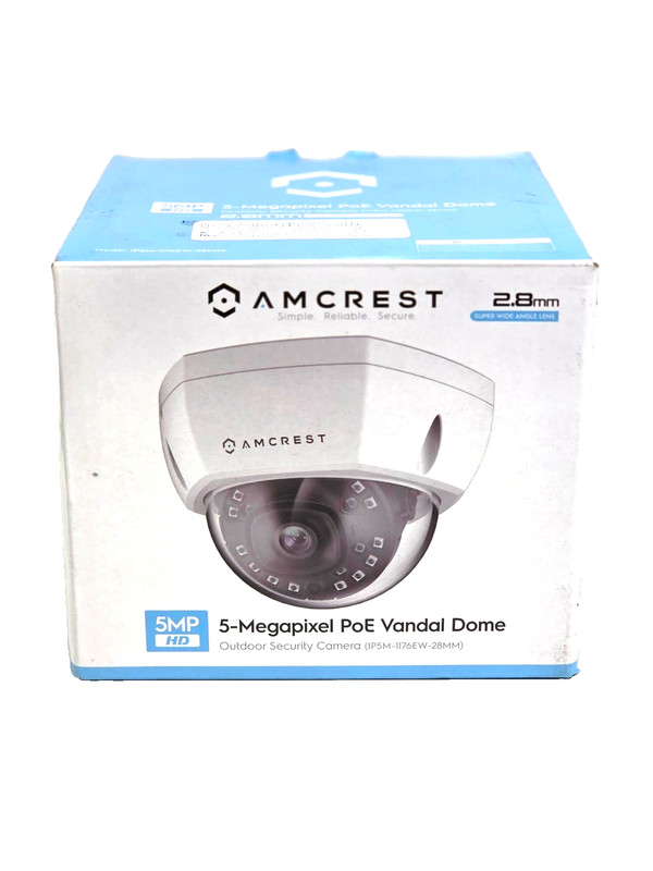 Amcrest 5MP Outdoor PoE IP Camera,Vandal HD Security Camera 2.8MM USED gallery