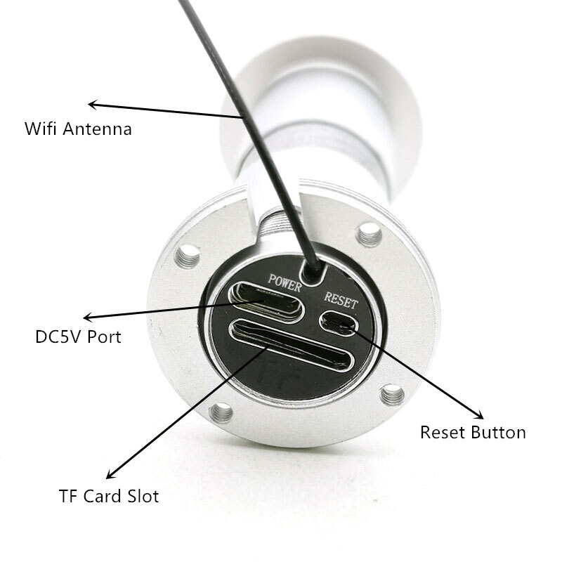 F Smartphone 1080P HD Wireless WiFi Door Peephole Camera Motion Detect Recording gallery