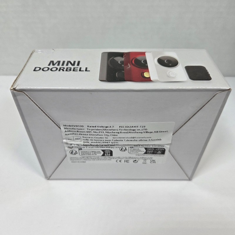 Mini Wireless Doorbell Camera Real Time 2 Way Audio WiFi Compatible Night Vision gallery
