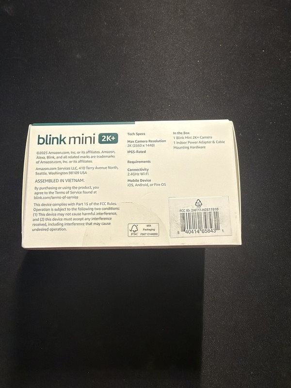 Blink Mini 2K+ Indoor Outdoor Security Camera White 2K HD Plug-In New gallery