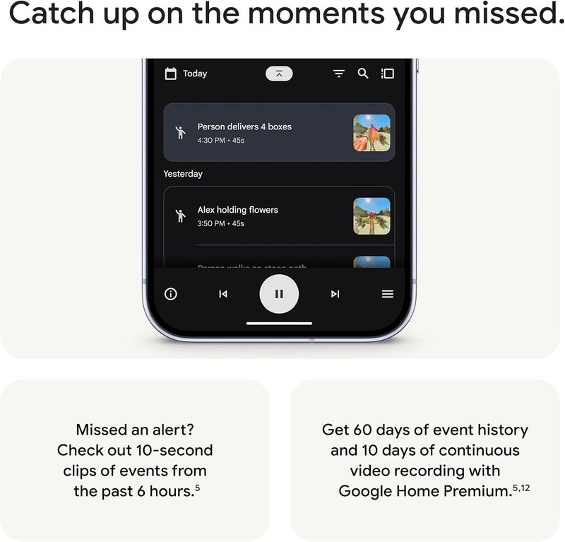 Google - Nest Wi-Fi Video Doorbell - Battery Operated - Linen gallery
